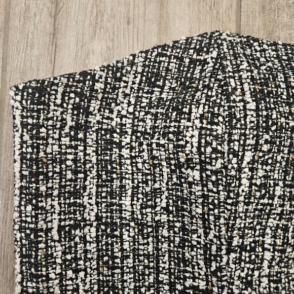 En Saison Top Women Size 3X Nelly Bandeau Bustier Black Tweed Crop Mini Tube NEW - Picture 7 of 15